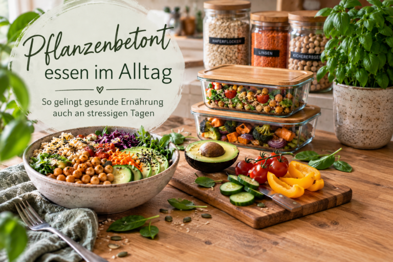 Pflanzenbetont essen im Alltag – so gelingt gesunde Ernährung auch an stressigen Tagen